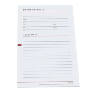 Miolo Semanal Permanente 15,5x23 cm Refilado