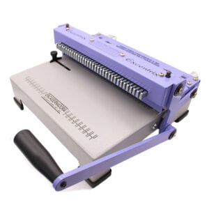 Encadernadora 3x1 Conjugada Perfuradora de Papel Furo P/ Wire-o Quadrado Ex