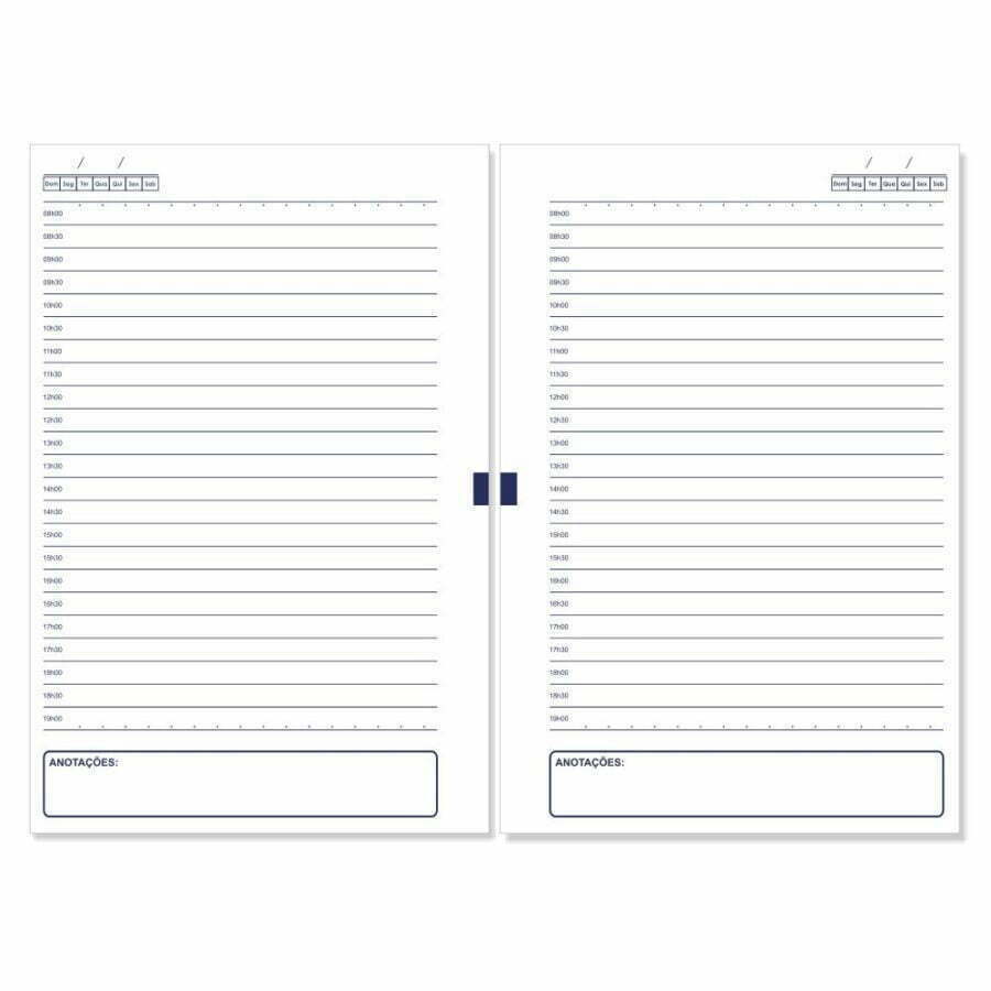 Miolo de Caderno Pautado Impresso 13,5×21 cm 128 Folhas Refilado Papel Offset 63gr - Imagem 3