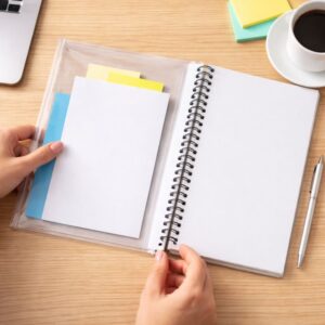 Envelope Canguru Cristal Para Agendas e Cadernos Transparente Liso - Diversos Tamanhos