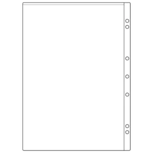 Folha Coleção de Cédula Para 1 Cédula Fichário | Envelope Protetor Para Numismática