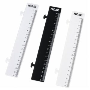 Régua Marcador de Página 18 cm Para Agendas Com Encaixe Para Espiral e Wire-o
