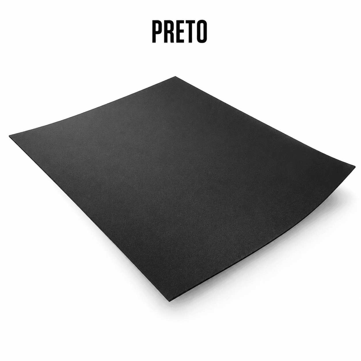 Chapa PP Preta 0,60 mm 96x74 cm Fosca - Imagem 2