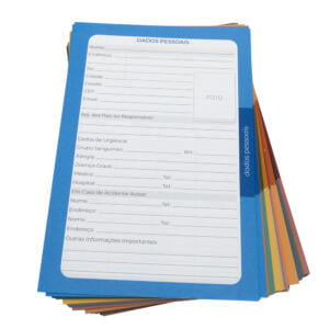 Miolo de Agenda Escolar Colorido Permanente