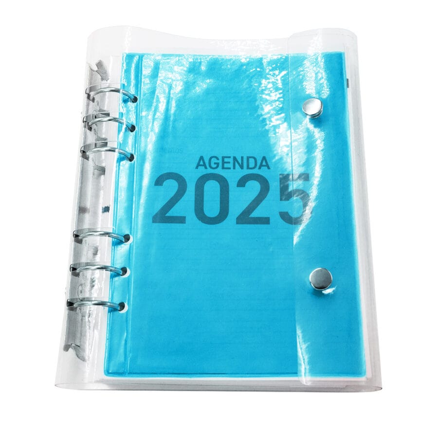 Agenda 2025 Capa Transparente Com 2 Botões de Metal - Image 3